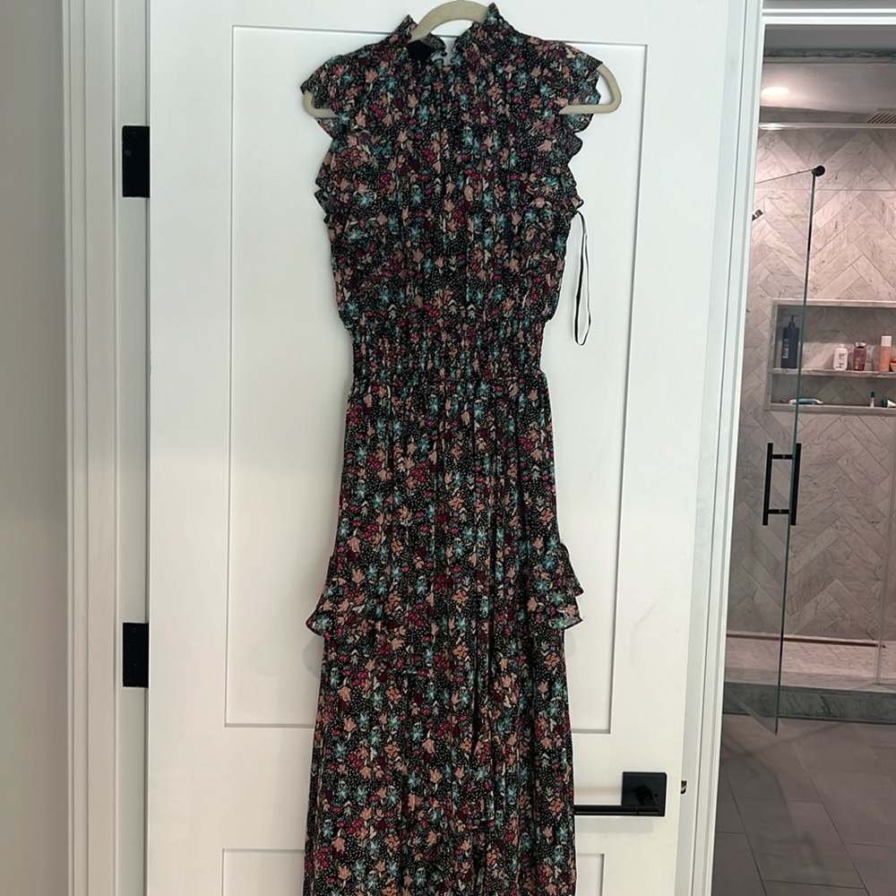 Nanette Lenore smocked waist and neck long dress